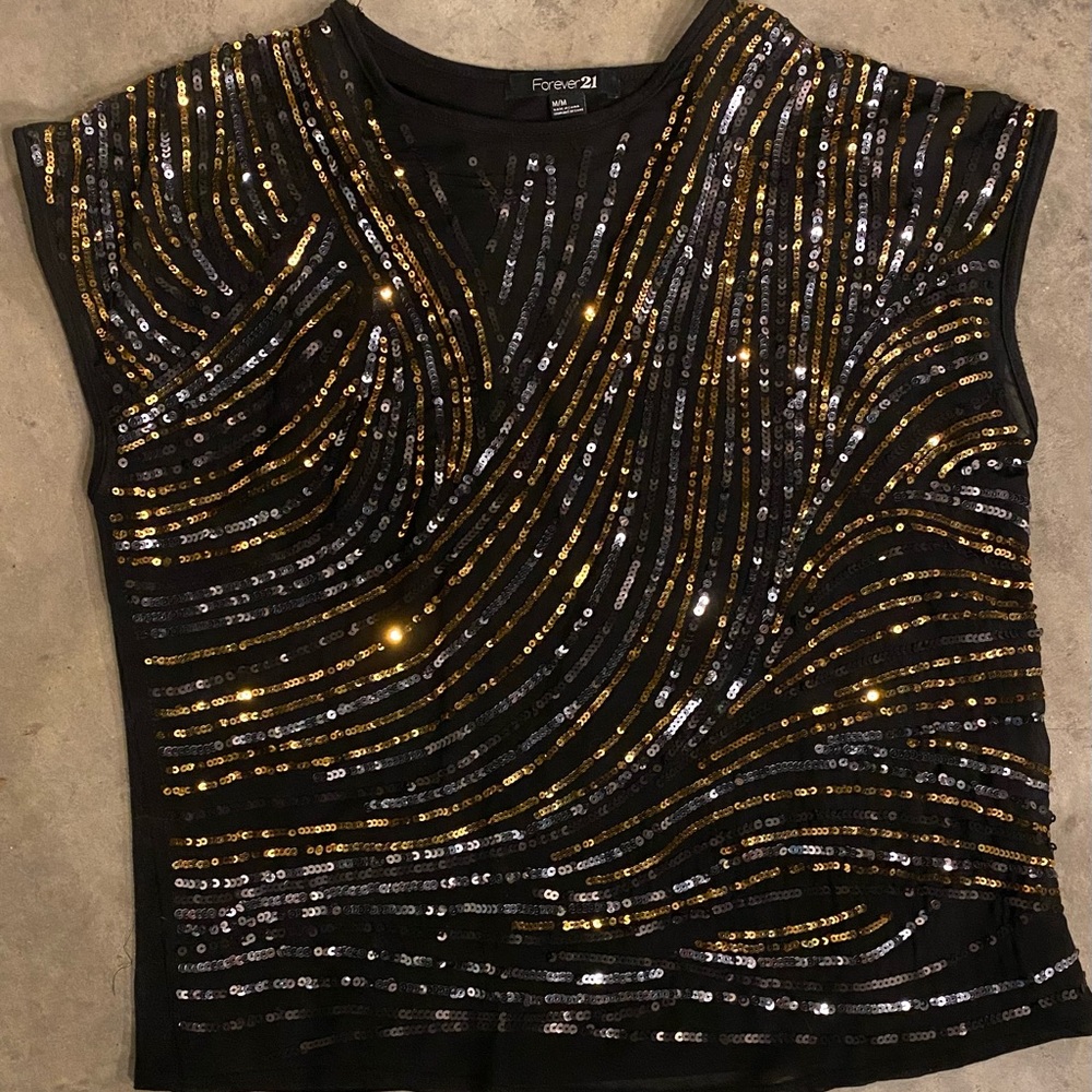 Festive Sequenced Top
